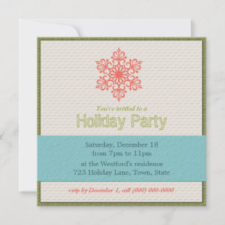 Invitaciones modernas para fiestas de vacaciones