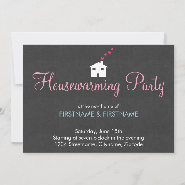 Invitaciones modernas simples del fiesta del (Anverso)
