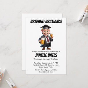invitaciones modernas y divertidas a la graduación