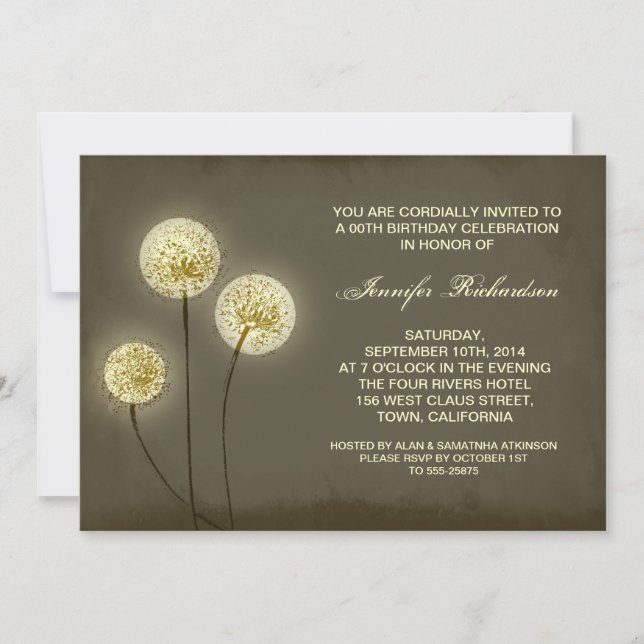 invitaciones modernas y rústicas a los dientes de  (Anverso)