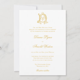Invitaciones Monograma AD o Monograma DA