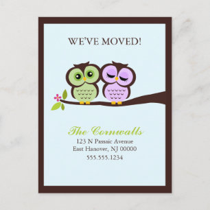 Invitaciones móviles de búhos encantadores