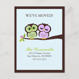 Invitaciones móviles de búhos encantadores