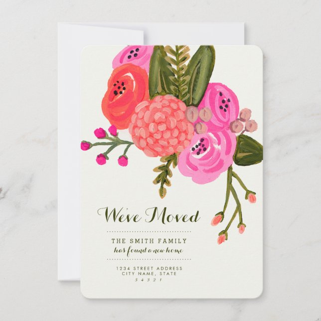 Invitaciones móviles de Jardín de Vintage (Anverso)