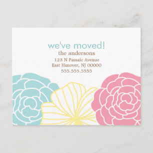 Invitaciones móviles del diseño floral