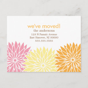 Invitaciones móviles del diseño floral