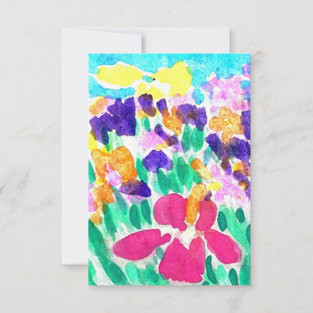 Invitaciones multicolor en blanco (Anverso)