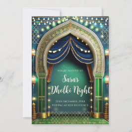 Invitaciones musulmanas Dholki y de Mehndi