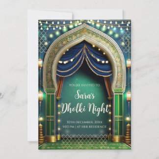 Invitaciones musulmanas Dholki y de Mehndi