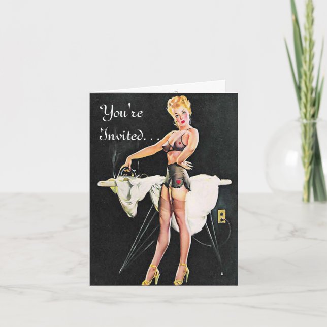 Invitaciones nacionales del fiesta de Bachelorette (Anverso)