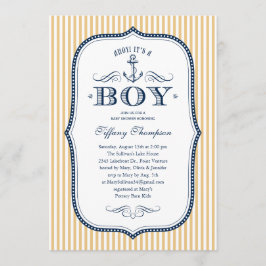Invitaciones náuticas de Baby Shower