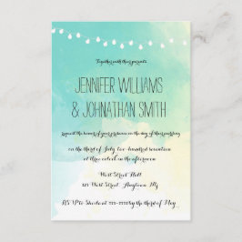 Invitaciones náuticas del boda de la acuarela