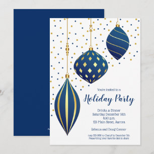 Invitaciones navideñas para la celebración de Orna