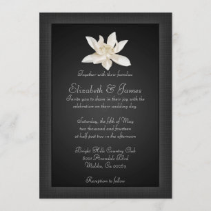 Invitaciones negras de la boda