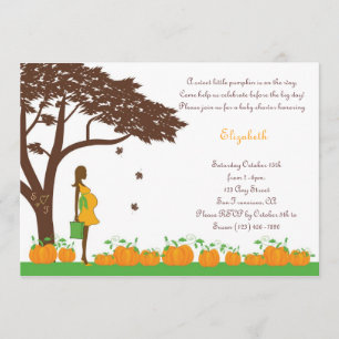 Invitaciones neutrales afroamericanas de Baby