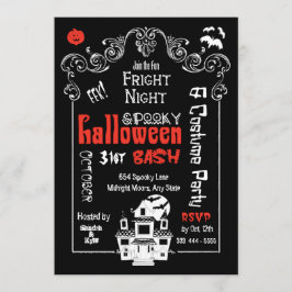 Invitaciones nocturnas de Halloween