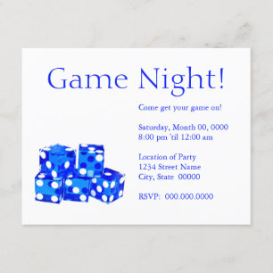 Invitaciones nocturnas de juego