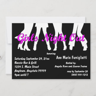 Invitaciones Nocturnas De Los Chicas En Blanco Y N