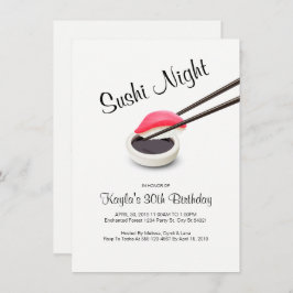 Invitaciones nocturnas de sushi