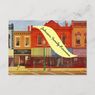 Invitaciones nostálgicas de la reunión de la calle