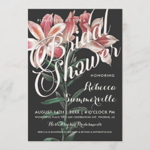 Invitaciones nupciales botánicas de la ducha del