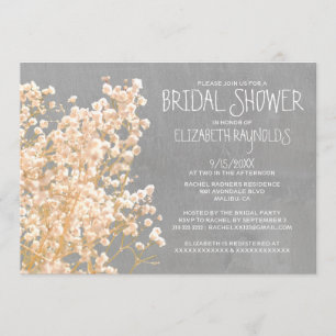 Invitaciones nupciales de la ducha de la