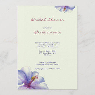 Invitaciones nupciales de la ducha de la acuarela