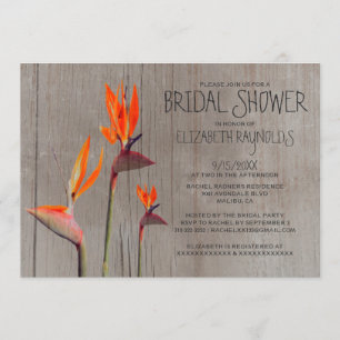 Invitaciones nupciales de la ducha de la ave del