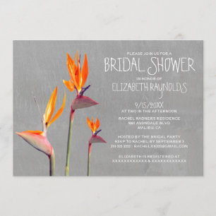 Invitaciones nupciales de la ducha de la ave del