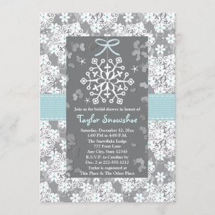 Invitaciones nupciales de la ducha de la boda del