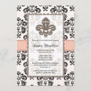 Invitaciones nupciales de la ducha de la flor de
