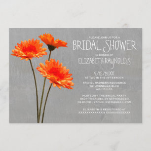 Invitaciones nupciales de la ducha de la margarita