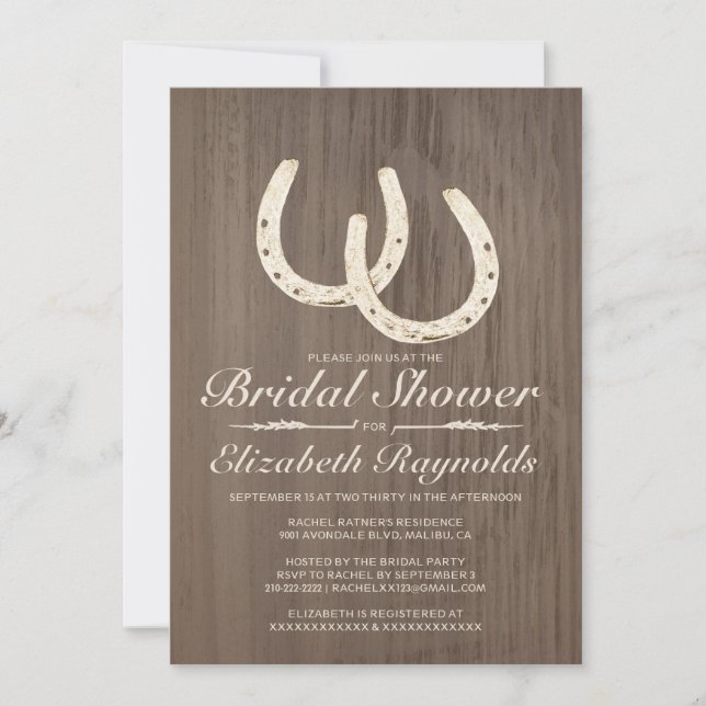 Invitaciones nupciales de la ducha de las (Anverso)