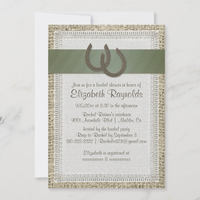Invitaciones nupciales de la ducha de las (Anverso)