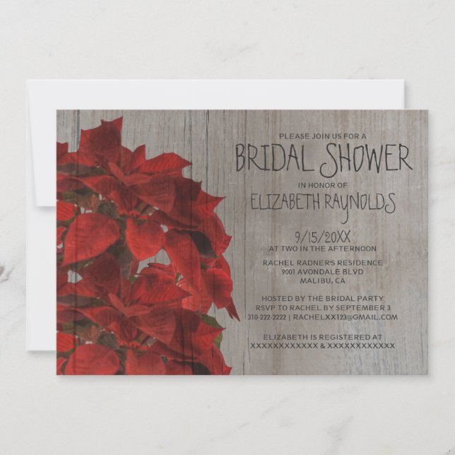 Invitaciones nupciales de la ducha de los (Anverso)