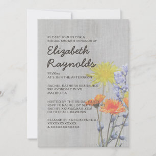 Invitaciones nupciales de la ducha de los