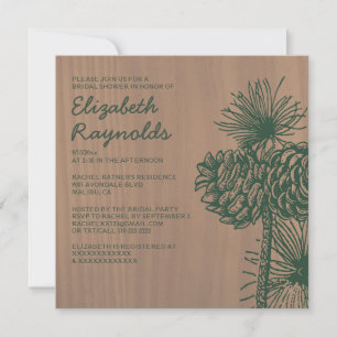 Invitaciones nupciales de la ducha de los conos