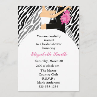 Invitaciones nupciales de la ducha de novia y del