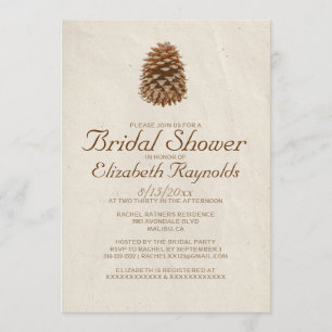 Invitaciones nupciales de la ducha del cono