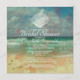 Invitaciones nupciales de la ducha del destino