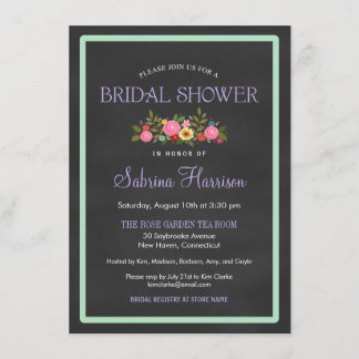 Invitaciones nupciales de la ducha del estilo