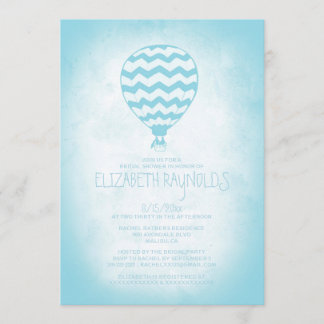 Invitaciones nupciales de la ducha del globo