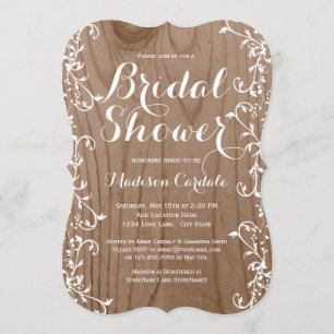 Invitaciones nupciales de la ducha del grano de