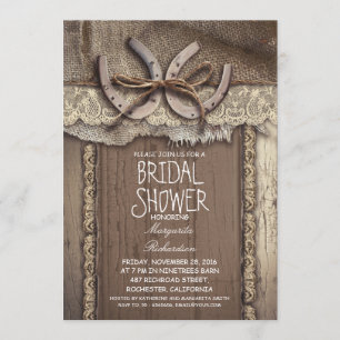 invitaciones nupciales de la ducha del país del