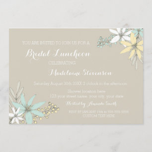 Invitaciones nupciales rústicas florales del