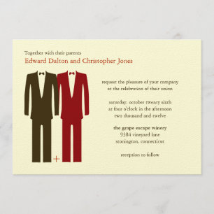 Invitaciones otoñales de Gay Do the Math Light