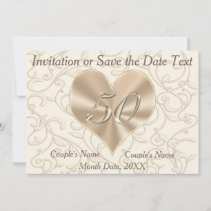 Invitaciones para 50 años, 5 plantillas de caja de
