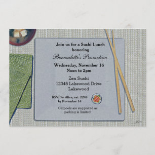 Invitaciones para almorzar sushi