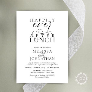 Invitaciones para Almuerzo de Boda, Felices para S