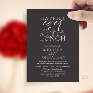 Invitaciones para Almuerzo de Boda, Felices para S